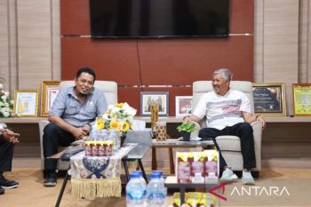 KPU Pinrang temui bupati bahas pelaksanaan Pemilu 2024