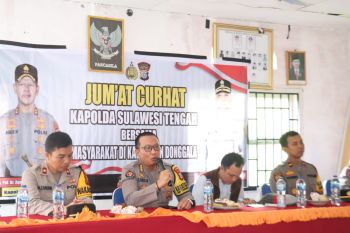 Polda-Sulteng serap aspirasi warga melalui program "Jumat Curhat"
