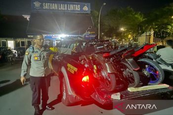 Seratusan kendaraan knalpot brong diamankan