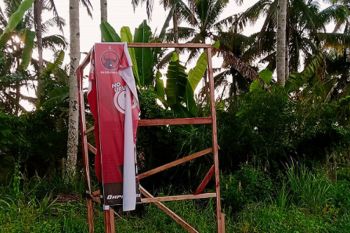 Baliho Caleg DPR-RI Rio Dondokambey diduga dirusak oknum tak bertanggung jawab