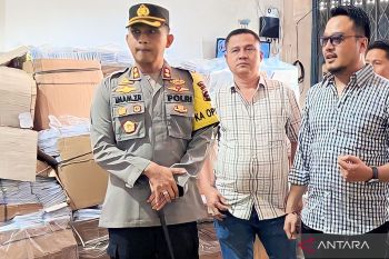 Polres OKU tingkatkan pengamanan gudang  logistik pemilu 2024