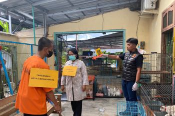 Polisi Blitar gelar rekonstruksi pembunuhan di 'shelter' anjing