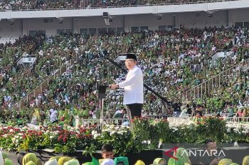 Ratusan ribu anggota Muslimat NU ramaikan harlah ke-78 di GBK