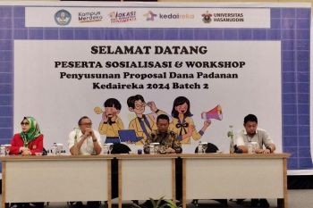 Pelaku dunia usaha dan instansi pemerintah mengikuti workshop Kedaireka