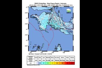 BMKG: Gempa 5,4 guncang wilayah barat daya Kaimana, Papua Barat