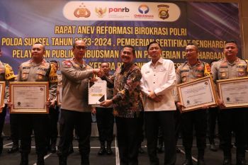 Ombudsman umumkan hasil penilaian layanan publik Polres se-Sumsel