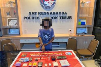 Apes!! Warga Jurut Lombok Timur ditangkap polisi karena kedapatan miliki sabu