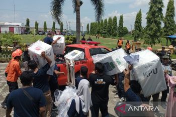 KPU  Banyumas simulasi pencoblosan di daerah rawan banjir