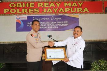 Polres Jayapura terima penghargaan Ombudsman RI