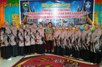 Disdikpora Solok luncurkan buku ajar budaya alam Minangkabau