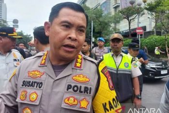 Polisi mengerahkan ribuan personel jaga aksi bersama desa di DPR