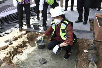 Menkeu Sri Mulyani resmikan bangunan rusunara bagi pegawai Kemenkeu di Papua