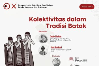Punguan Loho Raja-Pojok FISIP Unila diskusikan 'Kolektivitas dalam Tradisi Batak'
