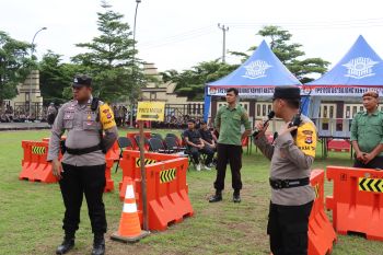 Polres Serang gelar simulasi sistem pengamanan TPS Pemilu 2024