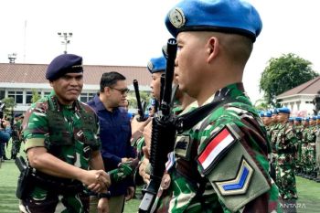 Kasal Laksamana TNI Muhammad Ali sambut kepulangan Satgas MTF TNI XXVIII-N UNIFIL di Jakarta