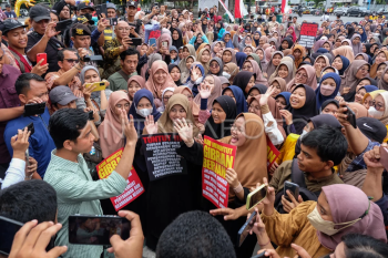 Gibran temui Aliansi Mahasiswa Solo Raya
