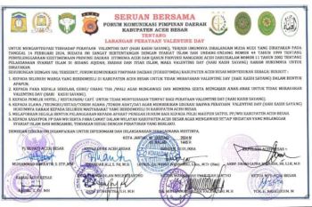 Aceh Besar larang rayakan Valentine
