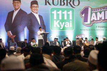 1.111 kiai se-Jawa Barat deklarasi dukung AMIN