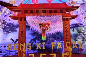 Ratusan lampion sambut Imlek di Yayasan Pemadam Kebakaran Pontianak