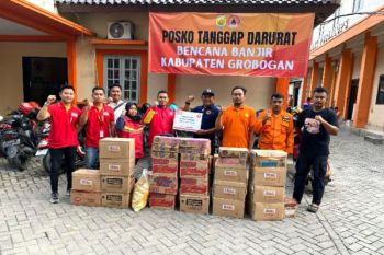 Alfamart salurkan sembako bagi warga korban banjir Grobogan