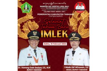 Peringati Imlek Bupati Tabanan minta perkuat solidaritas antarumat