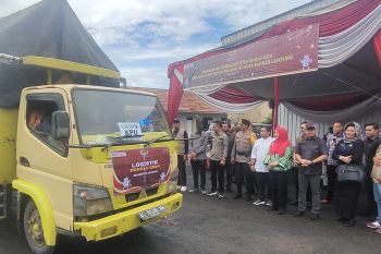 Logistik pemilu di Bandarlampung mulai didistribusikan