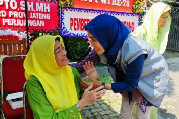 Lagi, PLN dan PWI Jateng berikan tali asih kepada janda wartawan