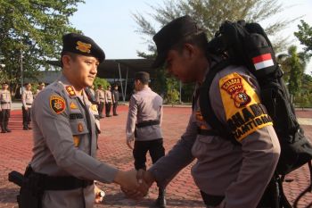 Pimpin pergeseran pasukan, Kapolres Bengkalis minta jajarannya perkuat sinergitas