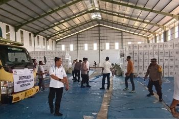 Polresta Padang kawal penyaluran 4.720 kotak suara Pemilu 2024