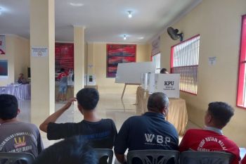 1.093 warga binaan Rutan Bandarlampung antusias salurkan suaranya pada Pemilu 2024