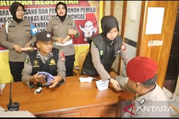 Polres Sidrap terjunkan Sidokkes periksa kesehatan petugas Pemilu 2024