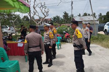 PSU tujuh TPS di Dumai berjalan lancar, puluhan polisi bersiaga