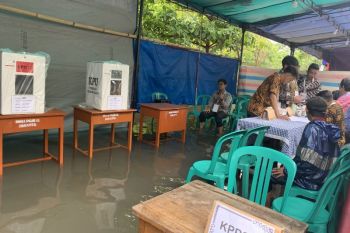 KPU menggelar pemilu lanjutan di 18 TPS Jakut
