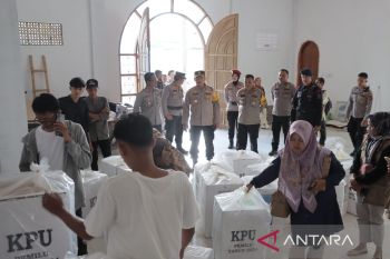 Polres Pasaman Barat kawal ketat perekapan suara pemilu di 11 kecamatan