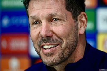 Pelatih Simeone enggan pikirkan hasil di leg pertama lawan Inter Milan