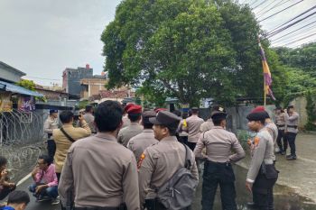 209 personel Polresta Bandarlampung kawal aspirasi di Bawaslu