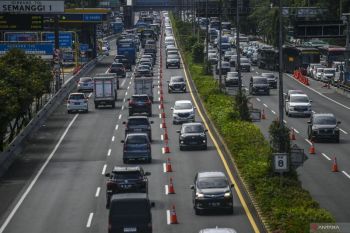 Kecelakaan di Tol Japek tertangani, "contraflow" kembali diberlakukan