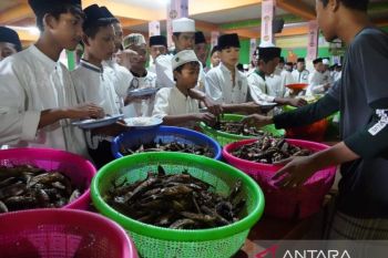 KKP bagikan lima ton ikan layang untuk 16.000 santri Jatim