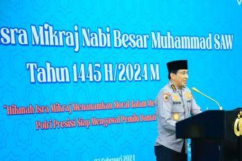 Peringatan Isra Mikraj, personel Bhayangkara diingatkan pentingnya ketakwaan