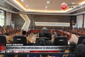 Bapemperda DPRD Kapuas bahas 14 usulan Raperda