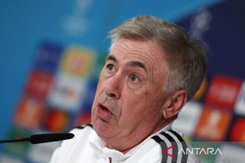 Pelatih Ancelotti optimistis Real Madrid mampu atasi Manchester City