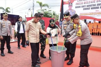 Tiap tahun, Polda Riau rata-rata sita 1 ton sabu