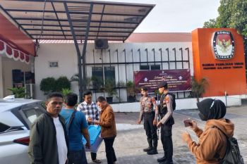Polres Touna kawal hasil rekapitulasi suara kabupaten ke KPU Sulteng