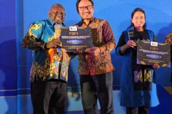 Pemkab Jayapura meraih peringkat I se-Indonesia audio visual Kemkominfo