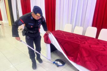 Polda sterilisasi lokasi rapat pleno terbuka rekapitulasi penghitungan suara Pemilu 2024 Kaltara