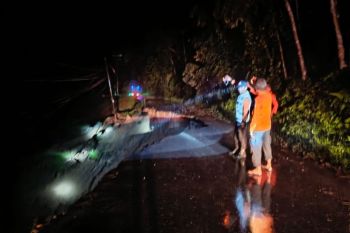 Badan jalan Talu Pasaman Barat longsor