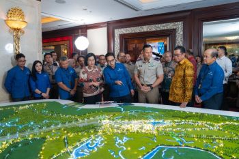 Komite Badan Bank Tanah tinjau Maket Masterplan Penajam Paser Utara&nbsp;