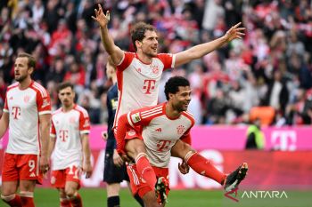 Bayern pangkas ketertinggalan dari Leverkusen