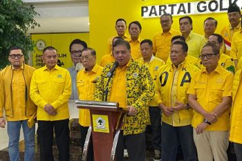 Ketum Airlangga sebut tak ada skenario Golkar rebut kursi Ketua DPR
