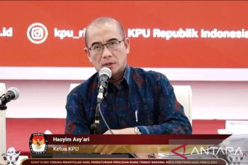 KPU RI gelar rekapitulasi penghitungan suara secara dua panel hari ke-14